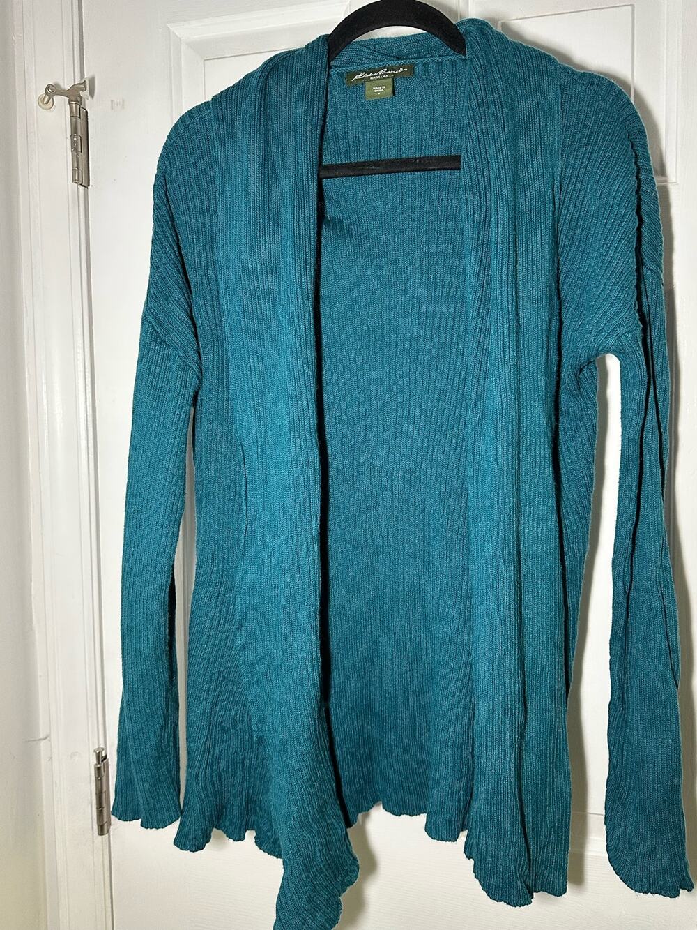 Eddie Bauer Teal Cardigan Size Small